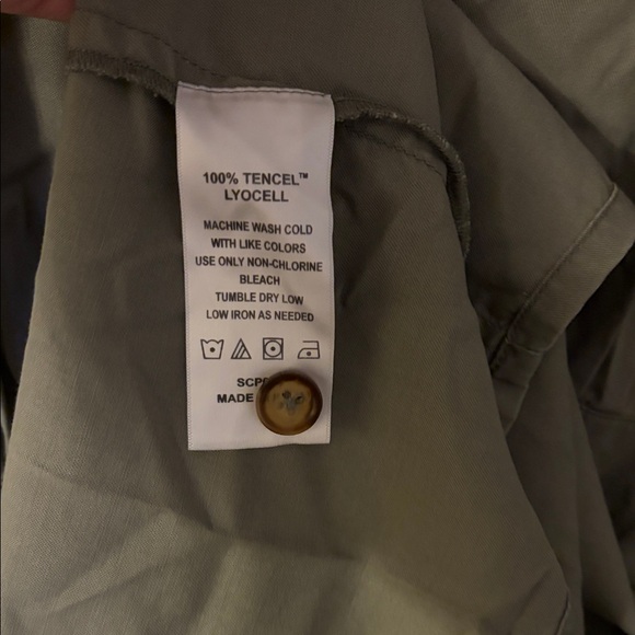 Vintage wash tencel button front midi dress - Picture 6 of 6